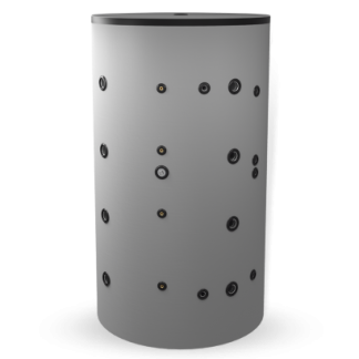 Salvesti isolatsiooniga 1500L 1250x2210 mm tarbevee soojusvahetiga 9,00 m2 ja kütte soojusvahetiga 3.04 + 2,03 m2 Eldom - BCWS2_1500F