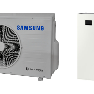 Samsung EHS Split R32 6 kW õhk-vesi soojuspump integreeritud 200 l tarbeveeboileriga, 1-faasiline (välisosa AE060CXEDEG/EU + siseosa AE200DNWSPG/EU)
